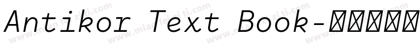 Antikor Text Book字体转换